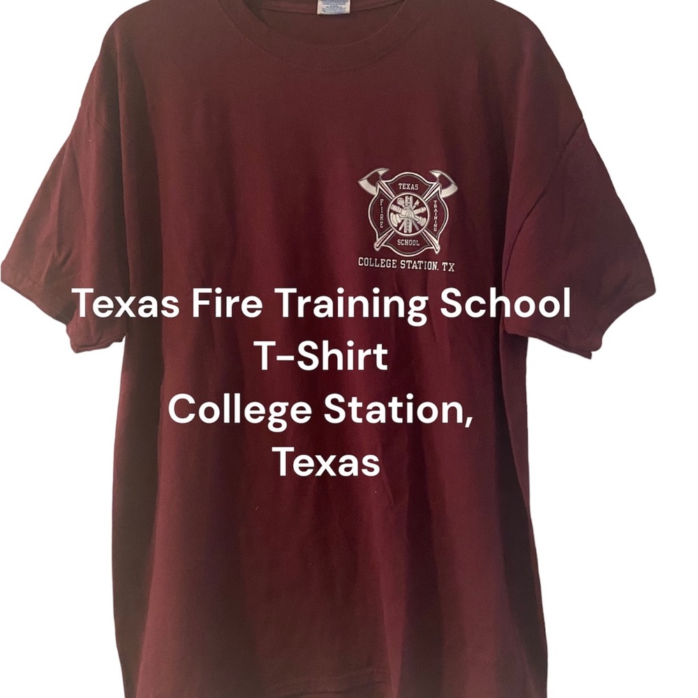 👨‍🚒🔥Men’s Jerzees Brand XL Texas Fire Training School T-Shirt🔥👨‍🚒